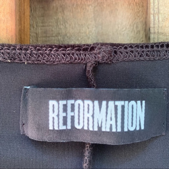 Reformation Velvet Tie Bodysuit - Picture 4 of 7